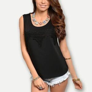 🖤 2/$20 Nella Fantasia Black Tank